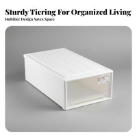 Rolling Under-Bed Box Wheeled Design Underbed Bin complimentary for Students, Parents