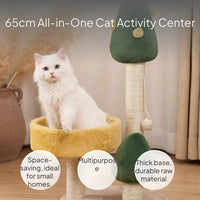 Cat Tree Bed Scratcher Tower for Climbing and Play