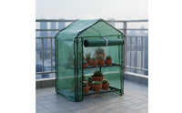 2 Tier Greenhouse Waterproof Balcony Greenhouse Tent Space-Saving Plant Shelter for Patio