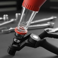 Engine Oil Filling Funnel Self-Locking Structure Adjustable Oil Filler Funnel High Temperature Resistant for DIY Enthusiasts, Auto Repair Shop, Garage
