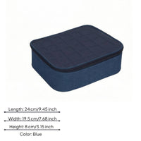 Transparent Lid Nail Polish Organizer Case Removable Divider Zippered Nail Polish Case Individual Compartments Rounded Corners