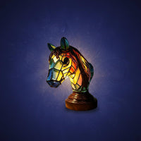 LED Horse Head Night Light Independent Switch Horse Head Lamp Decorative Home Decor Compact Size