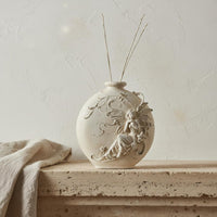 French Vintage Vase Antique Look Angel Vase Textured Detail Home Decor for Living Room