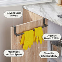 Bathroom Towel Rail and Kitchen Single Bar for Homeowners, Wall Mounted or Under Cabinet Stainless Steel Design