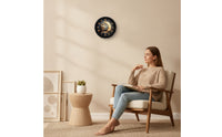 Wall Clock Silent Round Wall Clock Decorative for Bedroom, Shelf, Desk