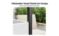 Anti-Rust Rectangular Trough Planter adaptable Design Rectangular Plant Pot weatherproof Resistant Space Divider Modern and aesthetic for property owners, Business Owners, Decorators, Restaurant, Garden, Indoor, Balcony