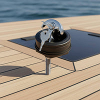 Round Flush Pull Latch Boat Deck Pull Latch Watertight Seal Flush Mount Lift Handle