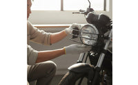 Shielded Rectangular Headlight Grille Metal Motorcycle Headlight Guard Long-Lasting Front Lamp Guard Easy to Install