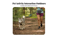 Swivel Clips Running Leash Belt Bag Adjustable Handsunrestricted Dog Leash for Walking