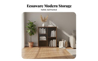 Durable Wood Construction Cube Storage Organizer Multi-Functional bookcase Freestanding Low Cabinet Multipurpose for Book Lovers, Apartment Dwellers, Homeowners, Living Room, Study, Bedroom