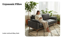 3-Seater Corduroy Couch Nordic design Sofa Removable and cleanable slipcovers Living Room Furniture for Families, Young Adults, Lounge Area, Bedroom, Office
