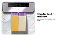 Dry and Wet Foods Vacuum Sealing Machine English Control Panel Countertop Vacuum Sealer