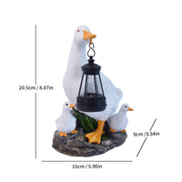 Solar Lamp with Bird Base Outdoor Garden Statue with Solar Light Figurine Sculpted for Gardeners, Patio, Pathway