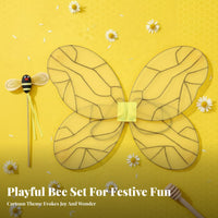 Bee Costume Set Eye-Catching Design Bumblebee Costume Attachments Set Lightweight Bee Dress-up Props for Women, Stage Performances, Halloween