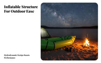 1 Person Inflatable Kayak Small Inflatable Fishing Boat Single Person Packraft Long-Lasting Portable Fishing Boat for Waterway S