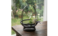 Bamboo Basket with Handle Openwork Flower Arrangement Basket Handcrafted for Decorators, Tabletop, Tea Room