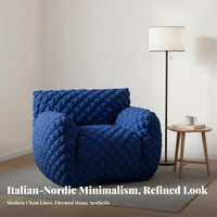 Modern design Curved Teddy Sofa Nordic Inspired Living Room Furniture Minimalist Aesthetic Couch Comfortable for Design aficionados, Apartment Dwellers, Interior Designers, Bedroom, Villa, Lounge Area, Small Spaces