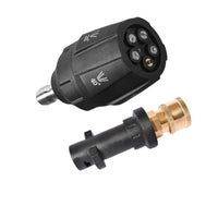 Rust Resistant 5-in-1 Pressure Washer Nozzle Long-Lasting Construction Multi-Angle Spray Nozzle for Car Washing