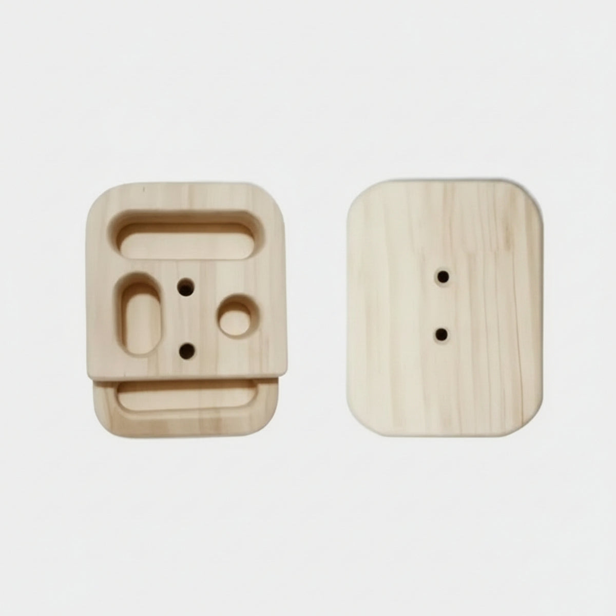 Climbing Fingerboard Compact Wooden Finger Training Board Wall-Mounted for Climbers, Boulderers, Home Gym