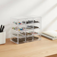 Clear Acrylic Storage Box Versatile Clear Acrylic Box Space-Saving Transparent Organizer Bin for Crafters, Desktop, Kitchen, Washroom