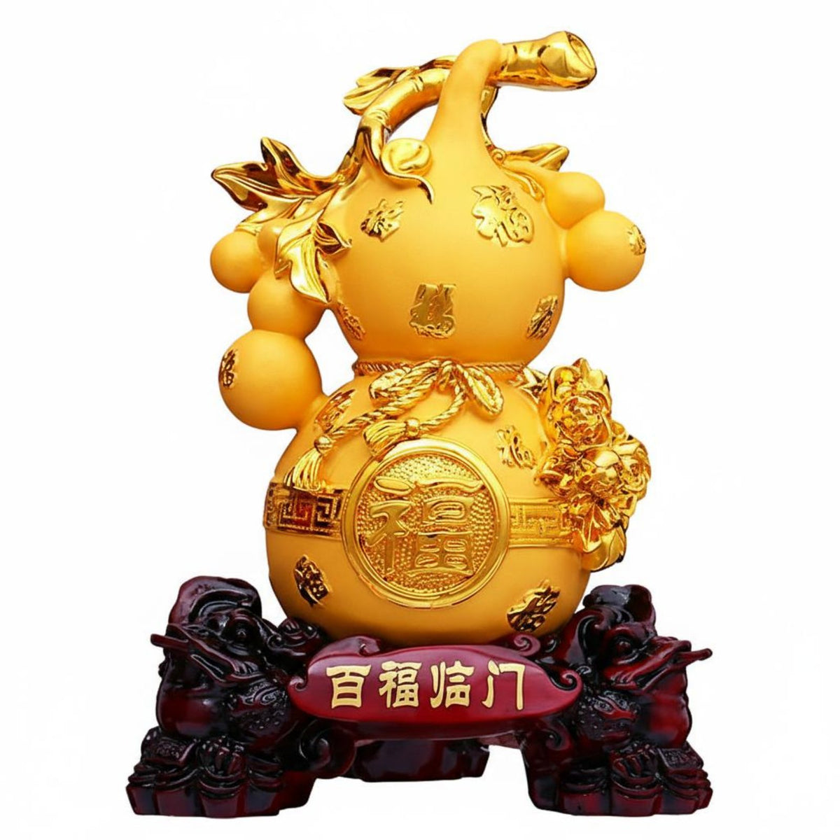 Feng Shui Hulu Statue Housewarming Gift Chinese Feng Shui Gourd Prosperity Gourd Figurine House Decoration for Living Room, Home