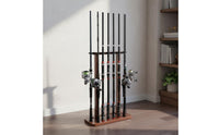 Solid Wood Wooden Fishing Rod Rack Space-Saving Gear Storage Tooleffortless Assembly for Anglers