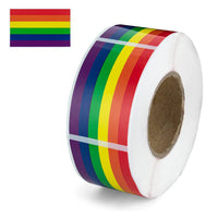 Rainbow Color Valentine's Day Label Stickers