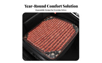 3 Pieces Breathable 3-Piece Beaded Seat cushion Set Cooling Automotive Accessory Anti-Slip spine spinerest Mat Ventilated for vehicles Owners, everyday travelers, Office Workers, extended driving Driving, everyday Commute, journeys, pickup