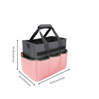 10 Pockets Heavy Duty Garden Tool Bag Self-Standing Frame Garden Tool Bag Multifunction for Gardeners, Yard Work, Outdoor, Home Improvement