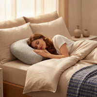 Ear Pillow with Hole Contoured Ear Hole Pillow Washable Breathable for Side Sleepers, Bed, Bedroom