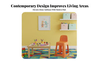 Easy to Clean Stackable Plastic Stool Long-Lasting Plastic Stackable Stool Multi-Purpose Space-Saving for Children, Families, Living Room, Kitchen, Office, Waiting Area