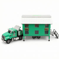 Die-Cast Truck with Detachable House Double-Layer Transformable Truck Toy Metal for Collectors, Kids, Display Case, Desk Decor