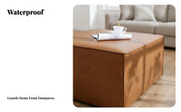 Multi-Functional Clothes Storage Bag Seat Easy to Clean Fillable Storage Stool Waterproof Surface for Adults, Living Room, Bedroom, Entryway