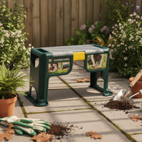 Folding Garden Kneeler Ribbed Top Foldable Garden Kneeler Stable Feet