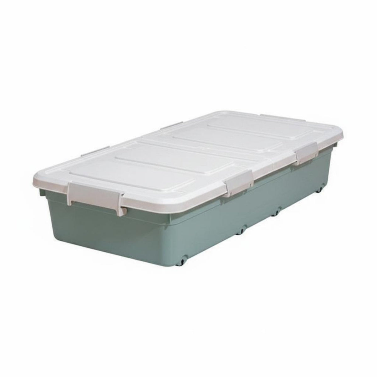 Wheeled Under-Bed Box Space-Saving Wheeled Underbed Box Stackable Design