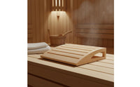 Heat-Resistant Sauna Headrest Polished Finish Wood Sauna Pillow Ergonomic Curved Design Wooden Neck Pillow Easy to Clean for Steam Room
