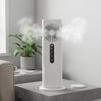 Quiet Operation Desktop Misting Fan Strong Airflow Personal Evaporative Cooler Digital Display Home Appliance Adjustable Timer for Office