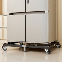 Refrigerator Base Stand Multi-Functional Refrigerator Stand with Wheels Non-Slip Adjustable Appliance Roller for Kitchen