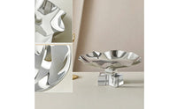 Decorative Tray with Base Sculptural Centerpiece Tray Simple Tabletop Ornament for Living Room