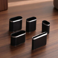 5 Pieces Hollow Punch Cutter Sharp Leather Hole Punch Cutter Set with Box Metal Hand-Held for Leatherworkers, Leatherworking