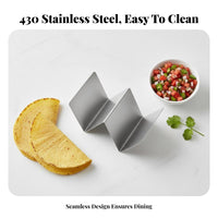 Taco Holder Holds Tacos Upright Taco Effortlessly Clean to Clean Mexican Food Serving Rack for Chefs, Home Cooks, Restaurant, Party