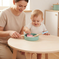 Realistic Details Pretend Cutting Food Toys Educational Wooden Play Food Set Natural Wood Kids Kitchen Toy Set Safe Rounded Edges for Toddlers, Home