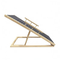 Textured Pet Ramp Ladder Sturdy Wood Pet Aid for Climbing