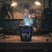 Auto Darkening Metal Joining Helmet Comfortable Wear Auto Darkening Metal Joining Helmet Detachable Full Face Protector