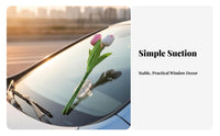 Romantic Themed Blossom Flower Sticker Witty Slogan Emergency Love Flower Decal Easy Installation for Young Adults, Vehicle Exterior