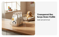 Large Capacity Stackable accessiblefrontFront container Space-Saving accessiblefrontFront Stackable container Easy retrieval Pet Supply Container adaptable for feline Owners, Home Organizers, Parents, Desktop, Kitchen, Pantry, Bathroom