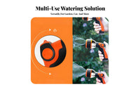 10 Pattern Hose Nozzle Ergonomic Rubber Grip 10 Pattern Spray Nozzle Leak-Resistant Garden Hose Sprayer for Car Washing, Patio Cleaning