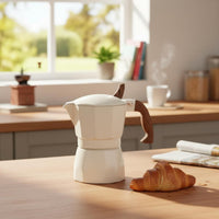 Stovetop Coffee Pot Pot Stylish Design Octagonal Aluminum Coffee Pot Italian Coffee Brewer Easy to Use Kitchen Appliance