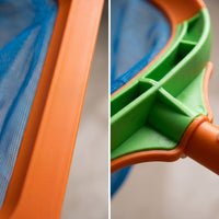 Reinforced Swimming Pool Net Wide Opening Pool Cleaning Net Handheld Skimmer with Mesh Bag Easy to Use for Spas, Ponds