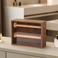 Bracelet Holder Organizer Box with Rods Removable Bracelet Box with Acrylic Cover Stylish Jewelry Storage Case for Women, Vanity, Bedroom